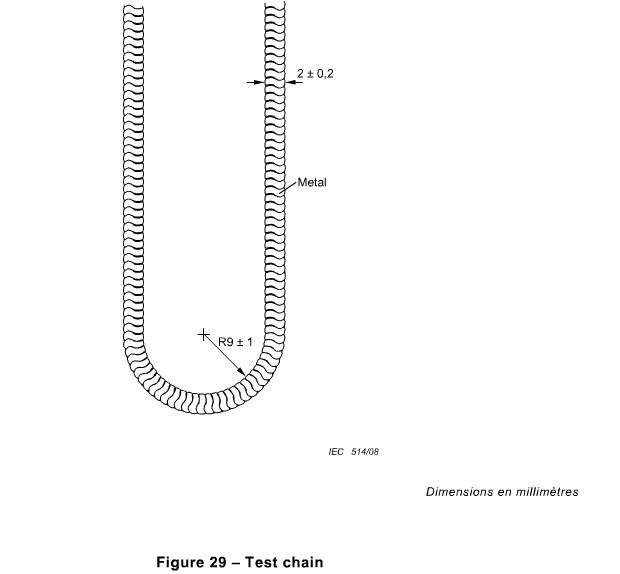 Dây xích thử nghiệm đường kính 2mm dài 1.1m chất liệu 63% Cu / 37% Zn 7 2 Millimeter Diameter Chain Testing 63% Cu / 37% Zn Material 1.1 M Length 0