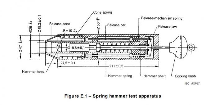 Búa thử va đập lò xo độ chính xác cao IK08 5J, bảo hành 12 tháng 9 High Precision Spring Operated Impact Hammer IK08 5J 12 Months Warranty 0