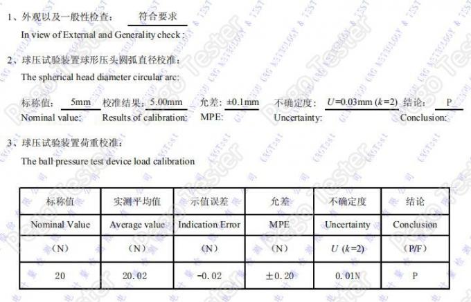 Thiết bị thử nghiệm ép bi IEC60695-10-2 bằng thép không gỉ 9 Stainless Steel Environmental Testing Equipment IEC60695-10-2 Ball Pressure Test Apparatus
