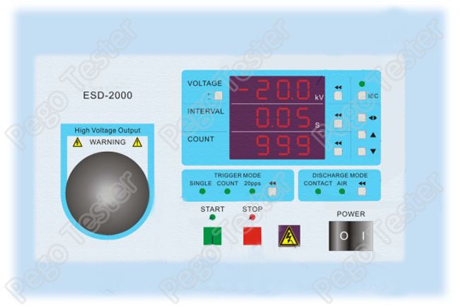 Máy mô phỏng phóng tĩnh điện ESD 30KV kiểm tra EMC chuẩn IEC61000-4-2 9 30KV EMC Test Equipment Air Contact Electrostatic Discharge ESD Simulator IEC61000-4-2 0
