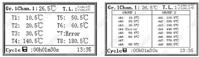 Thiết bị đo nhiệt độ đa kênh TP-X kèm phần mềm và can nhiệt loại K 9 TP-X Multiplex Thermometer Environment Test Equipment With Software K Type Thermocouples 0