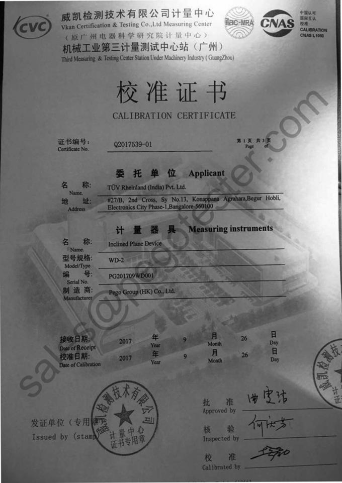Máy thử nghiệm độ ổn định mặt phẳng nghiêng 0 đến 30 độ chạy động cơ cho thiết bị gia dụng 11 Motor Driven Inclined Plane Stability Tester 0 to 30 Degrees Titled for Household Appliance 0