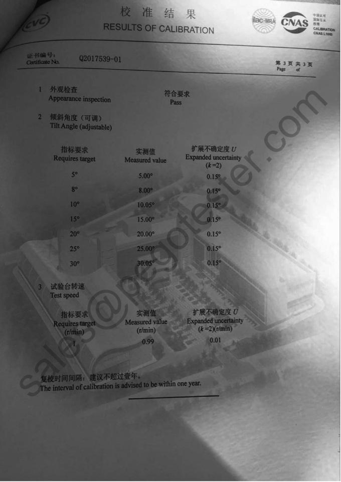 Máy thử nghiệm độ ổn định mặt phẳng nghiêng 0 đến 30 độ chạy động cơ cho thiết bị gia dụng 13 Motor Driven Inclined Plane Stability Tester 0 to 30 Degrees Titled for Household Appliance 2