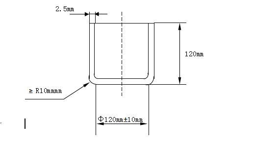 Bình thử nghiệm va đập tiêu chuẩn 1.8KG đáy nhôm phẳng IEC60335-2-6 Clause 21.102 7 1.8KG Standard Impact Test Vessel IEC60335-2-6 Clause 21.102 With Flat Aluminum Base
