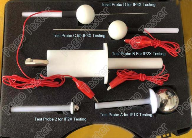 Finger Probe IP Testing Equipment New Condition IEC60529 IP1X IP2X IP3X ...