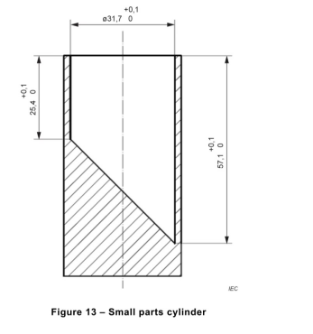 Ống thử chi tiết nhỏ kiểm tra các bộ phận rơi ra từ đồ chơi trẻ em 8 Small Parts Cylinder For Verifying Small Parts Loosen From Toys 0