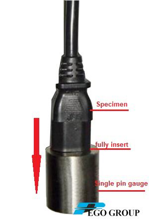Thiết bị thử nghiệm lực rút tối đa và tối thiểu đầu nối thiết bị IEC60320-1 10 Thiết bị thử nghiệm lực rút tối đa và tối thiểu đầu nối thiết bị IEC60320-1