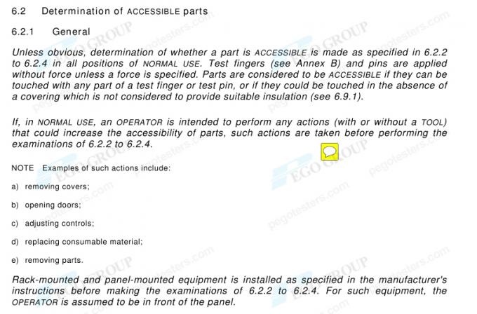 IEC61010-1 Clause 6.2.1 Annex B Figure B.1 Rigid Finger Probe Metal and Nylon Construction 0