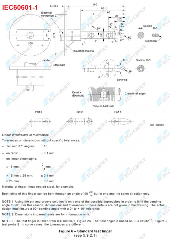 Ngón tay thử nghiệm tiêu chuẩn kiểm tra IEC60601-1 IEC61032 IEC62368-1 IEC60335-1 IEC60529 13 Standard Test Finger for IEC60601-1 IEC61032 IEC62368-1 IEC60335-1 IEC60529 IEC60598-1 IEC60884-1 AS/NZS3112 Inspection 2