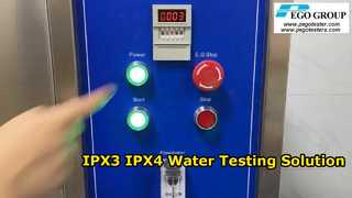 IEC60529 IPX3 and IPX4 Rain Test Apparatus with a Handheld Spray Nozzle