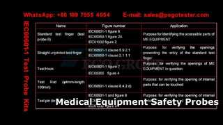 IEC60601 Test Probe Kits Medical Equipment Safety