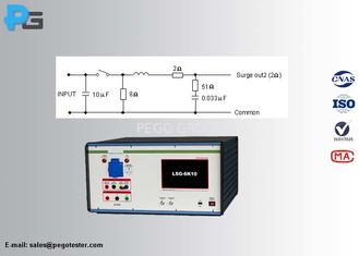 IEC61000-4-5 Lightning Surge Generator 1.2/50µs 8/20µs Combination Wave Built - In CDN