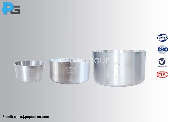 6063 Aluminum Test Pan for Cooking Burner Testing