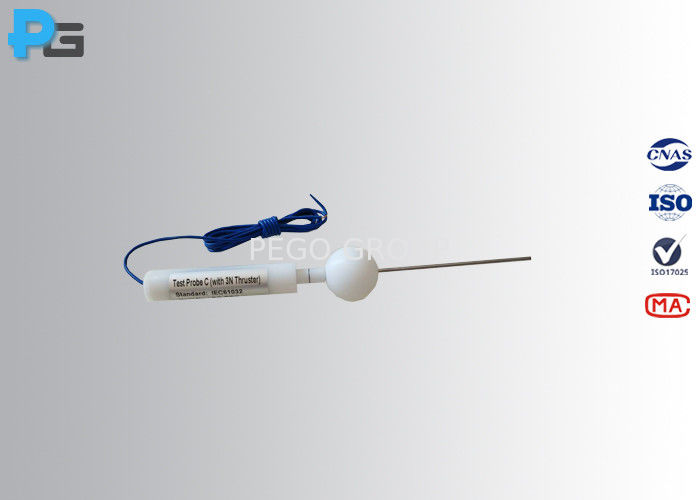 IEC60529 IP3X Test Rod (Φ2.5 rod-length 100) IP Testing Equipment 0~3N ...
