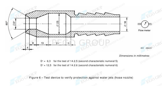 IPX5 and IPX6 Jet Nozzle Ingress Protection Testing Machine for IPX5 and IPX6 Testing Standards